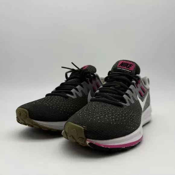 Nike Air Zoom Structure 20 Womens Running 'Anthracite Pink' Size 7 - Picture 4 of 9
